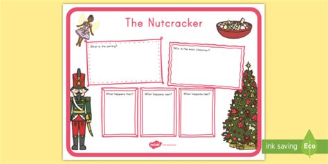 The Nutcracker Story Review Writing Frame Teacher Made