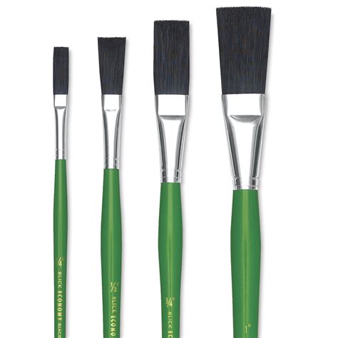 Blick Economy Black Bristle Brushes Extended Brushes Extra Long