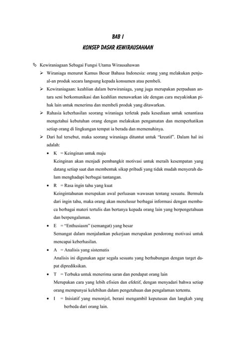 Konsep Dasar Kewirausahaan PDF