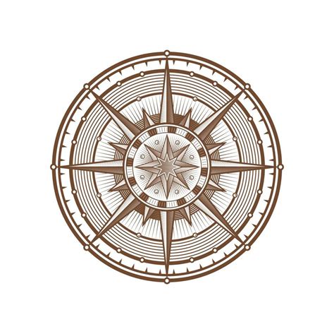 Compass Wind Rose Geography Navigation Symbol 20402566 Vector Art At