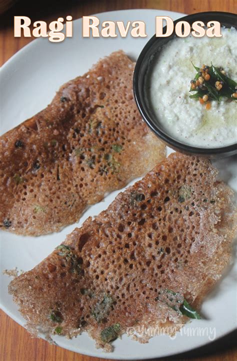 Ragi Rava Dosa Recipe Finger Millet Sooji Dosa Recipe