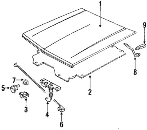 Hood Components For 1993 Chevrolet S10 GM Parts Center