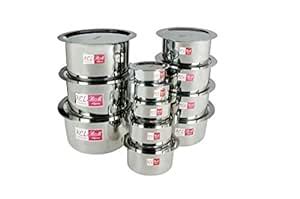 Buy Kcl Stainless Steel Tope Set Lids Piece Online At Low