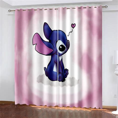 Lilo & Stitch Curtains Blackout Window Drapes – ebuycosuk