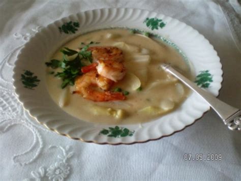 Spargelsuppe Mit Garnelen Rezept Mit Bild Kochbar De