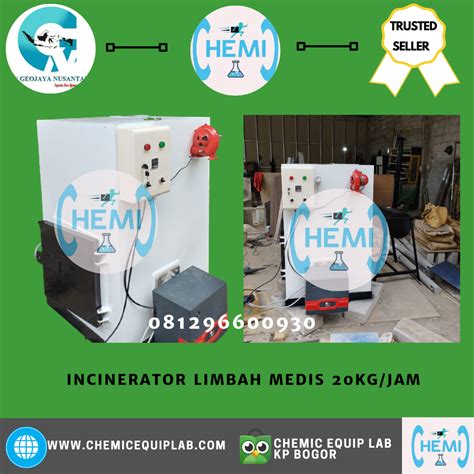 Incinerator Kg Insinerasi Alat Pembakar Sampah Medis Kg Jam