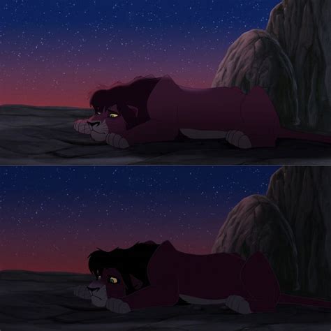 The Lion King Is Laying Down In The Desert