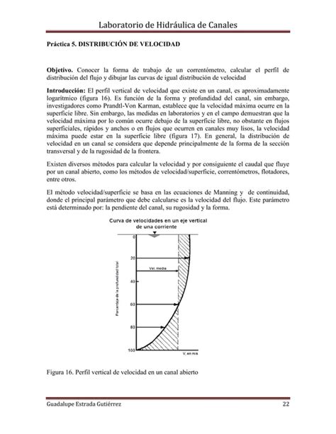 Laboratorio De Hidr Ulica De Canales Pdf