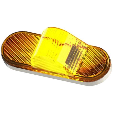 Peterson M A Lumenx Oval Led Mid Turn Marker Light W Reflex Amber