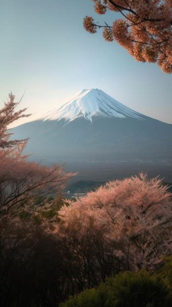 Premium Ai Image Mount Fuji Japan Landscape