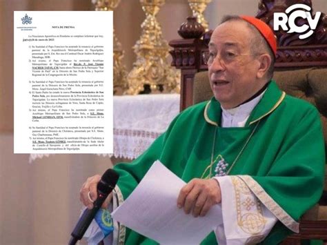 Renuncia El Cardenal Rodr Guez Y Se Dan Nuevos Nombramientos En La