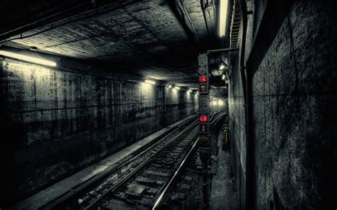 Hintergrundbilder Nacht Eisenbahn Tunnel U Bahn Transport Metro