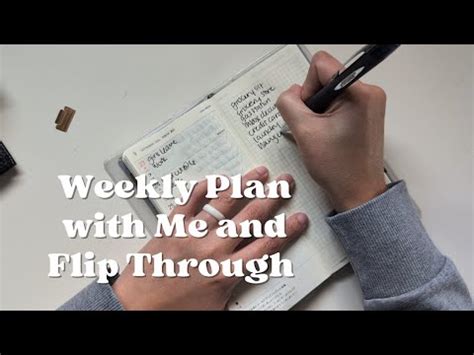 Weekly Plan With Me Hobonichi Weeks Minimal Planner Minimalist