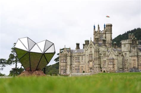 Striking 'heart of steel' unveiled in grounds of stunning Welsh castle