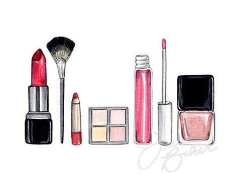 Its Mademoiselle Love Makeup Illustration Makeup Drawing Makeup Wall Art