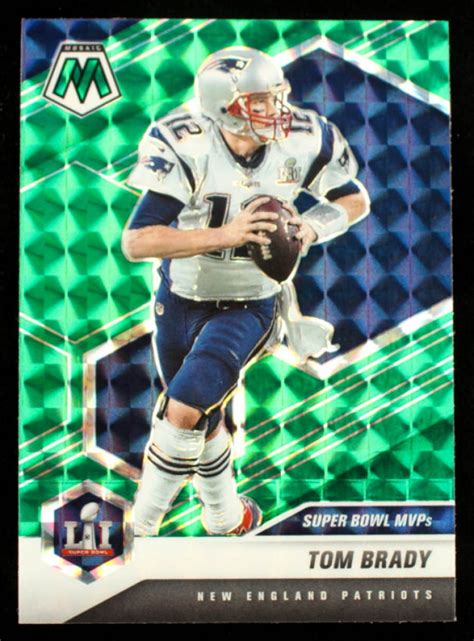 Tom Brady Panini Mosaic Mosaic Green Mvp Pristine Auction