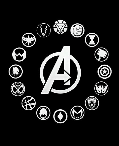 Marvel Avengers Superhero Symbols