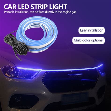 Purple Bande Lumineuse Led Pour Phare Avant De Voiture Drl Cm