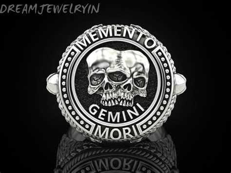 Memento Mori Ring Silver Memento Mori Ring Memento Mori Etsy