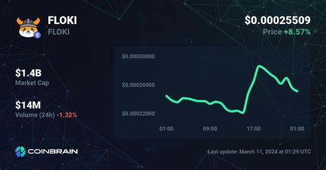 Floki Price Floki To Usd Price Chart And Market Cap Coinbrain