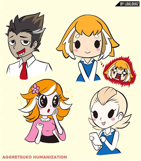 Aggretsuko Fanart Human Version By Loulouvz On Deviantart