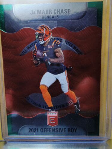 Panini Donruss Elite Title Waves Green Tw Ja Marr Chase For