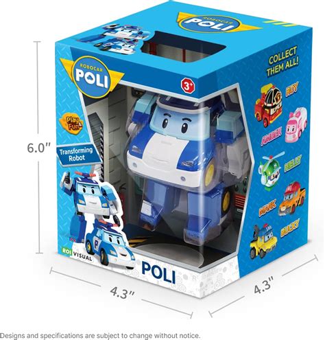 Buy Poli Robocar Poli Transforming Robot 4 Transformable Action Toy