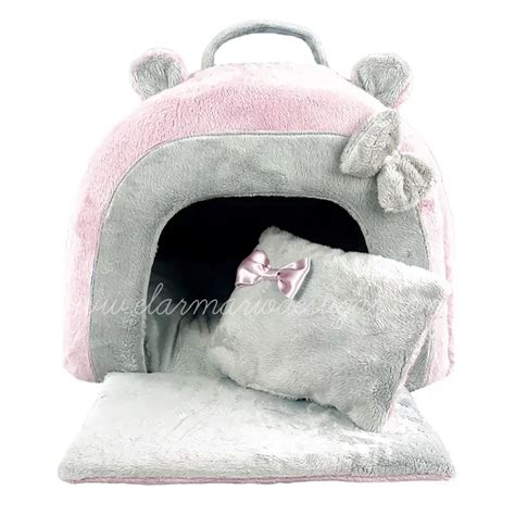 Cueva Para Perros Con Orejas Teddy Rosa El Armario De