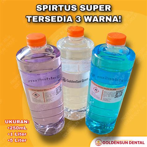 Jual Cairan Spirtus Biru Liter Bahan Bakar Bunsen Pembakar Spiritus