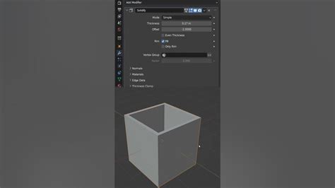 Blender Solidify Modifier In 60 Seconds Shorts Youtube