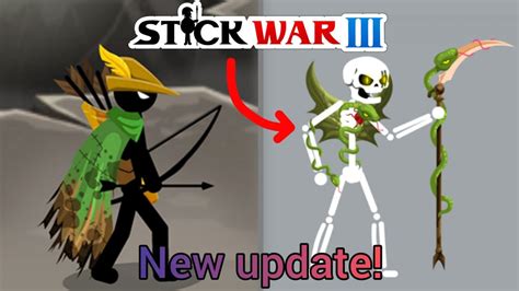 Stick War 3 New Update New Marrowkai Skins And More YouTube