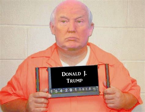 PHOTO Donald Trump Mugshot In Orange Jump Suit