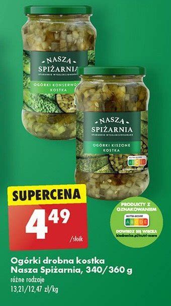 Ogórki kiszone kostka Nasza spiżarnia cena promocje opinie