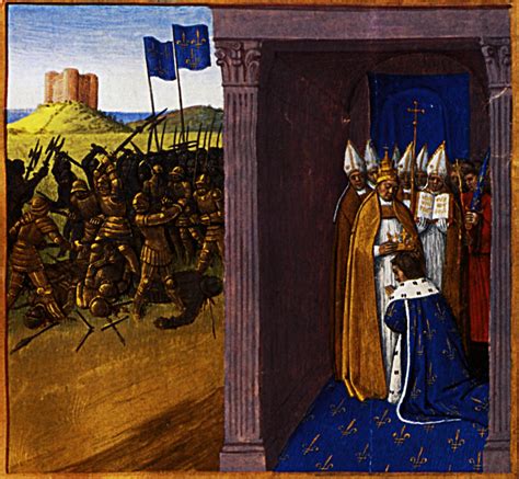 Coronation Of Pepin The Short In Laon 1455 1460 Jean Fouquet