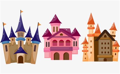 Cartoon Castle Png Vector Elements Cartoon Vector Castle Vector