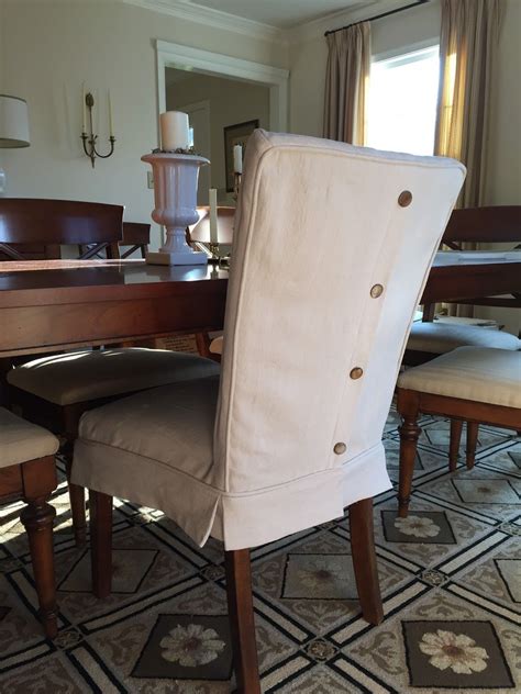 Why should you use chair covers dining room ? Dropcloth Slipcovers for ...