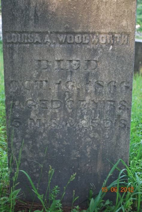 Louisa A Woodworth 1829 1866 Find A Grave Memorial