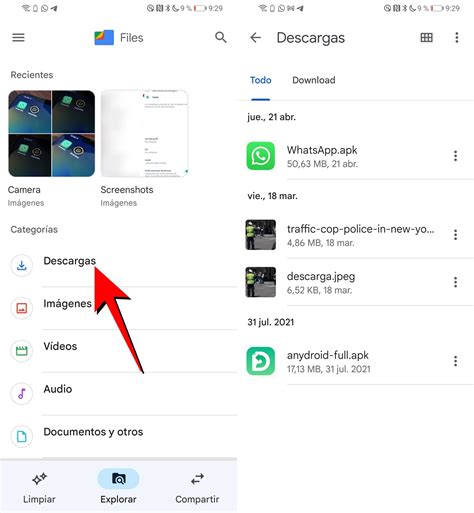Dónde se guardan las descargas en el móvil tanto en iPhone como en Android