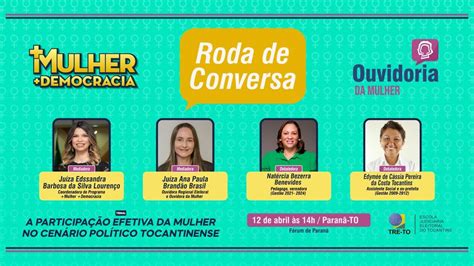 Roda De Conversa Mulher Democracia Ouvidoria Da Mulher Paran