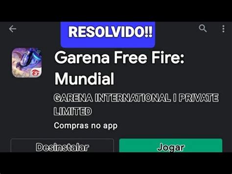 Erro Ao Atualizar O Free Fire Na Play Store Como Resolver Youtube