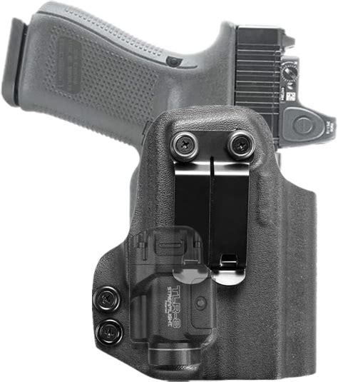 Kydex Funda Iwb Para Glock Mos Gen Con Linterna