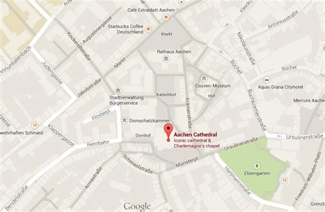 Map of Aachen Cathedral