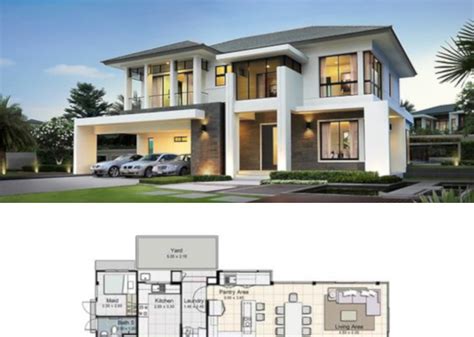 32 Desain Rumah Minimalis Inspiratif Plus Denah Dan Lyout Perabot