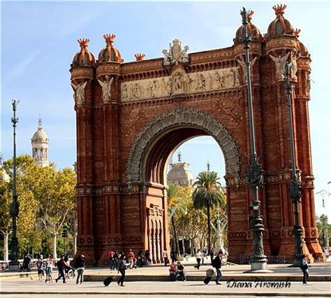 Arc de Triomf Barcelona Spain Located on the Passeig de Lluís