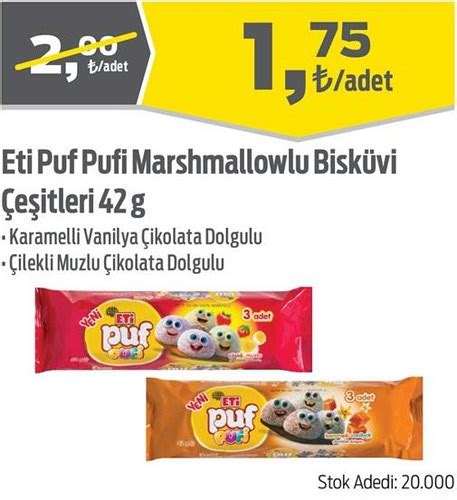 Eti Puf Pufi Marshmallowlu Bisk Vi E Itleri G Ndirimde Market