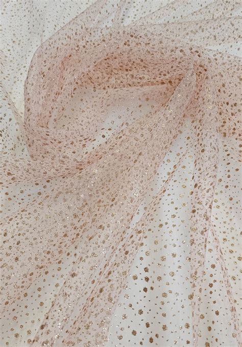 Tule Explosão Glitter Nude Só Tecidos Todo site em x sem Juros