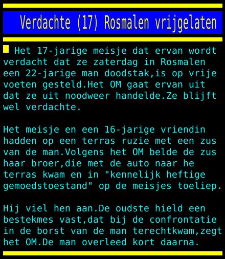 Nos Teletekst On Twitter Verdachte Rosmalen Vrijgelaten Https