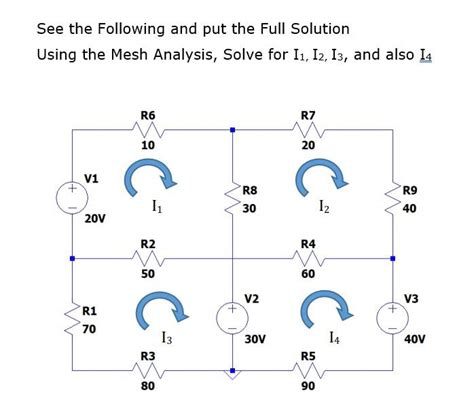 Solved Using The Mesh Analysis Solve For I1 I2 I3 And