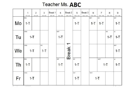 Make any timetable for school college university by Junaid_tahiri | Fiverr