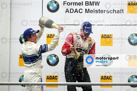 Champagne For Markus Niemela Fin Team Rosberg St Right And